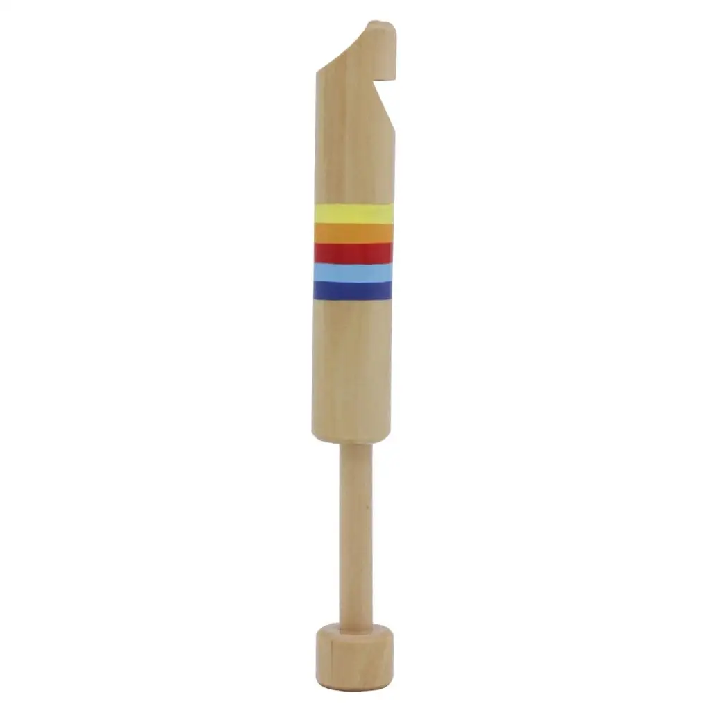 Push & Pull Flauto per capezzoli in legno Fischietto Strumento musicale Giocattolo Regalo di Natale per bambini