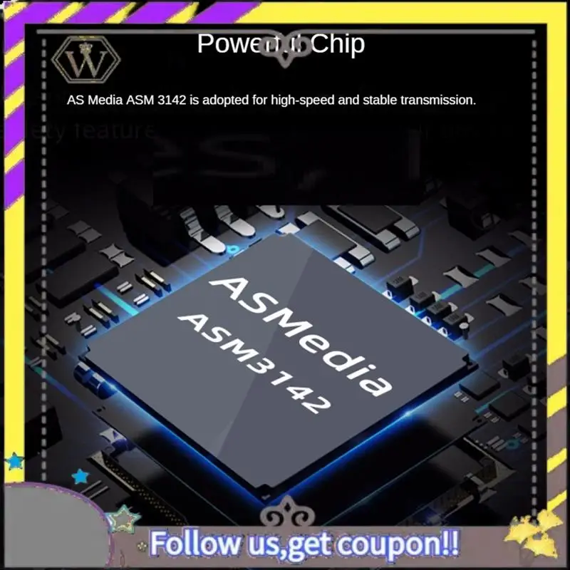 New PCI-Express X2 To Type-E + Type-C Expansion Card USB3.2 GEN2 10Gbps ASM3142 Chip PCI-E To USB-C Adapter For Desktop
