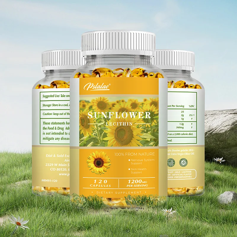 

Sunflower Capsules - Helps Improve Liver Function, Enhance Memory, Promote Brain Health, and Increase Focus and Concentration