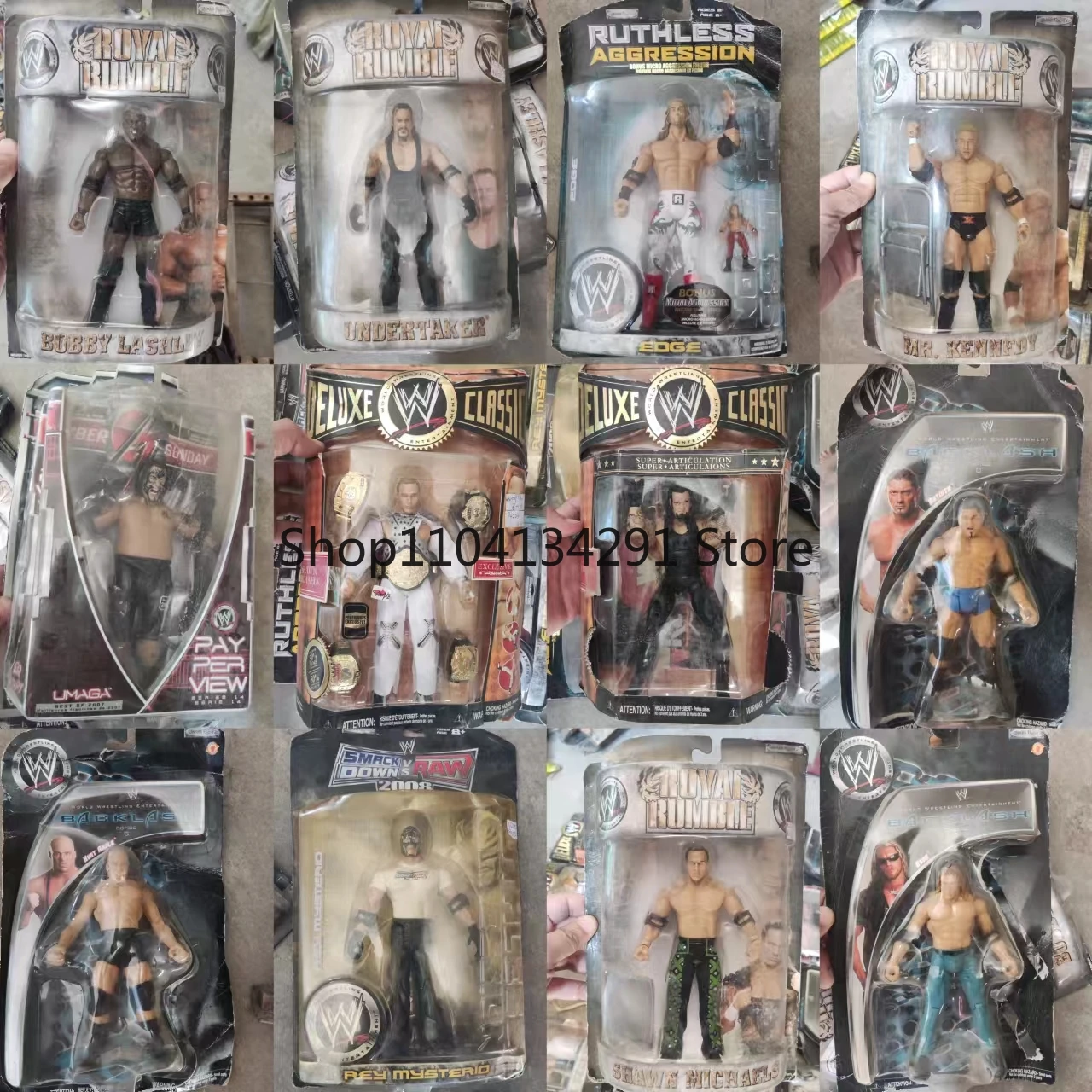 ฟิกเกอร์นักมวยปล้ำ JAKKS ของแท้ ขนาด 6 นิ้ว และ 7 นิ้ว แบบขยับได้ ของสะสม โมเดลของเล่น ตุ๊กตาตั้งโชว์