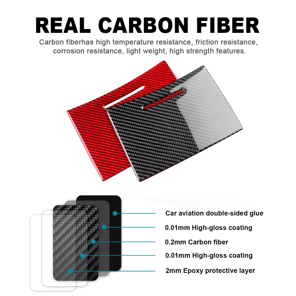 Real Soft Carbon Fiber Sticker For Chrysler 300 300C For Dodge Charger Magnum 2005 2006 2007 Car Water Cup Interior Accessories