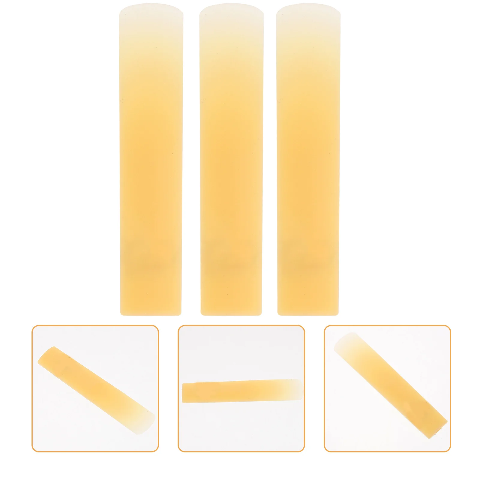 

3Pcs Premium Resin Clarinet Reeds Easy Install No Burr Practical Durable Reed for Professional Players Clarinet Reeds