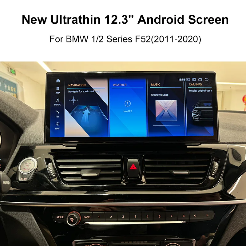 

1s 2s F52 2011-2020 12.3" New Ultrathin Car Multimedia Android CarPlay Navigation Auto Screen