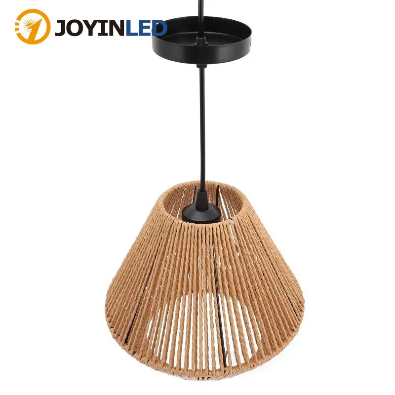 

Lamp Shade Cover Light Woven Pendant Chandelier Rattan Ceiling Lampshade Shades Cage Weaving Rustic Replacement Farmhousewicker