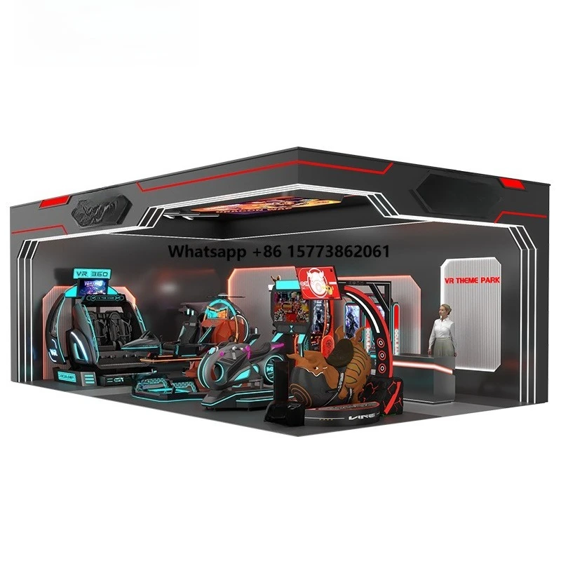 VR Theme Park 2026 Kids Indoor Multiplayer Arcade Gaming 3D Flight Simulator Virtual Reality Outdoor Amusement Park Game Machine