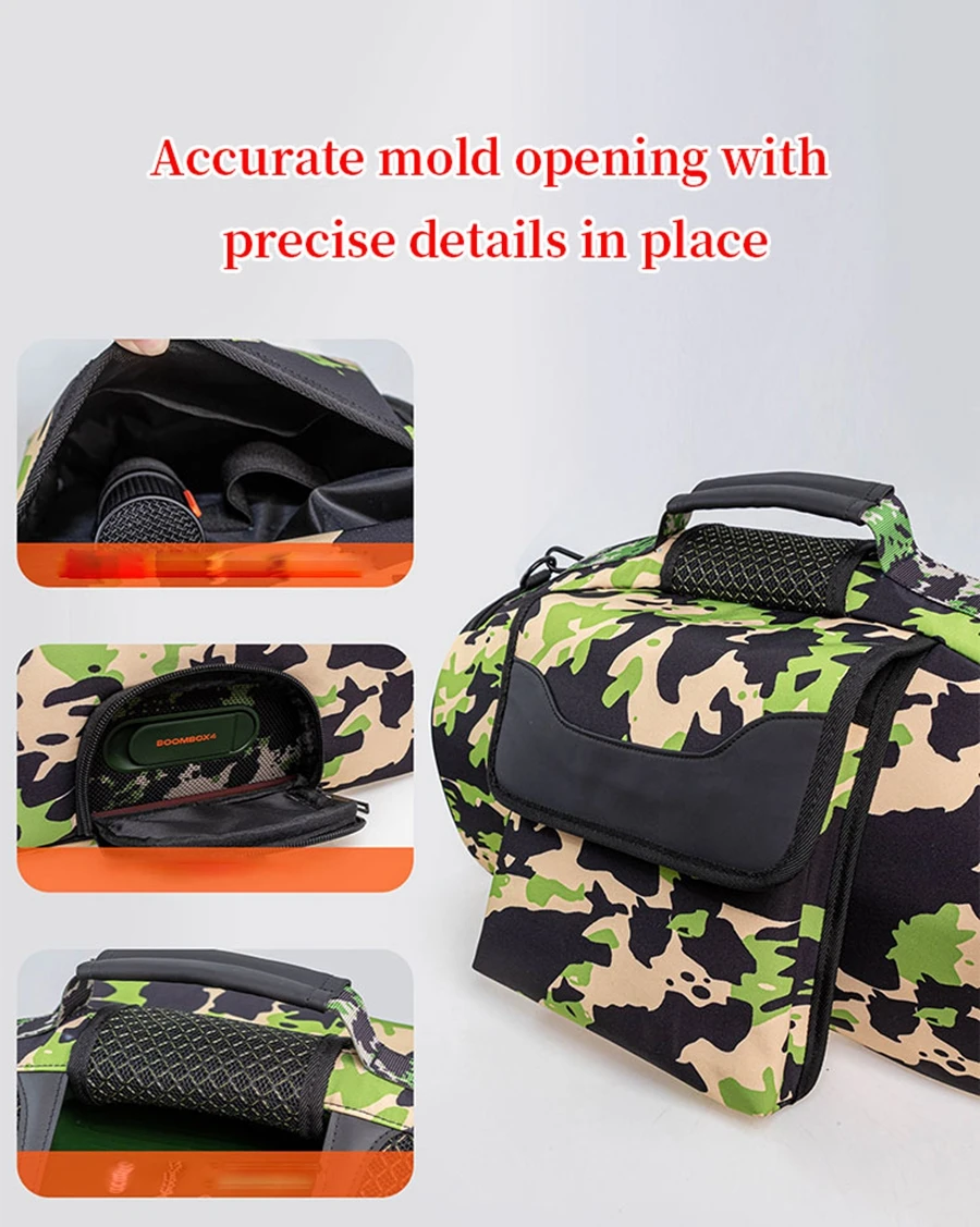 für JBL BOOMBOX4 3, tragbare transparente Lautsprechertasche für BOOMBOX 4/3, schalldurchlässige Tasche im Freien, Reise-Tragetasche – Detail 3