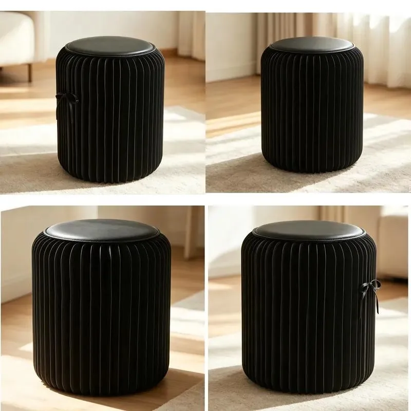 18 Pack Wooden Folding Stools Short Portable Modern for Home Hotel Bedroom Living Room Outdoor Sofa Coffee Table Shoe