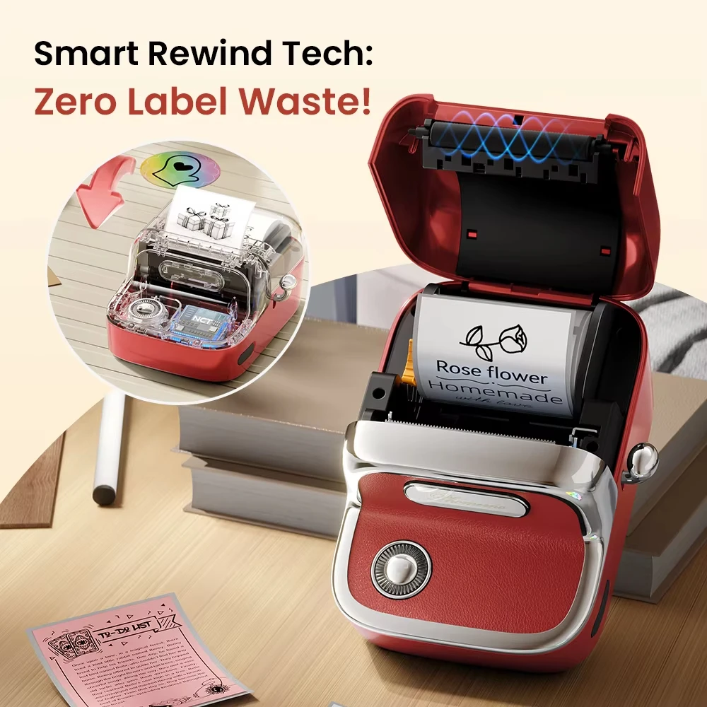[Nuova versione] Stampante per etichette M150 Mini stampante termica Bluetooth Wireless 20-50mm Etichettatrice per l'organizzazione domestica della scuola