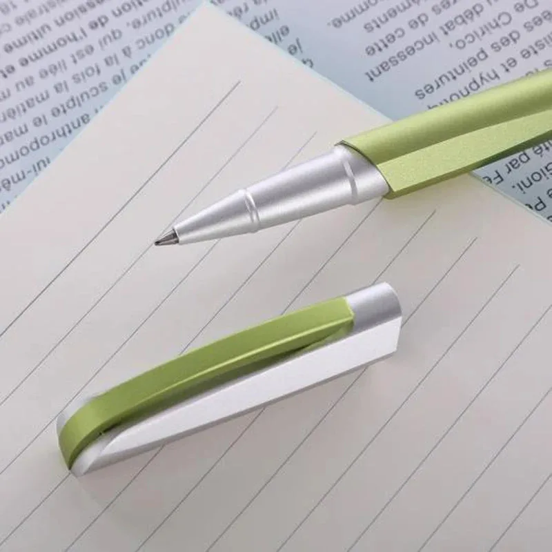 A+Picasso 960 Cyan Beauty Of Riemann Cutting Process Aluminum Roller Ball Pen Writing Pens For Men / Women Office & School