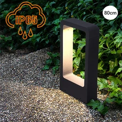 Luz de césped LED impermeable iP65 para exteriores. Adecuado para parques, patios, jardines y cuadrados. Luz de paisaje de aluminio.