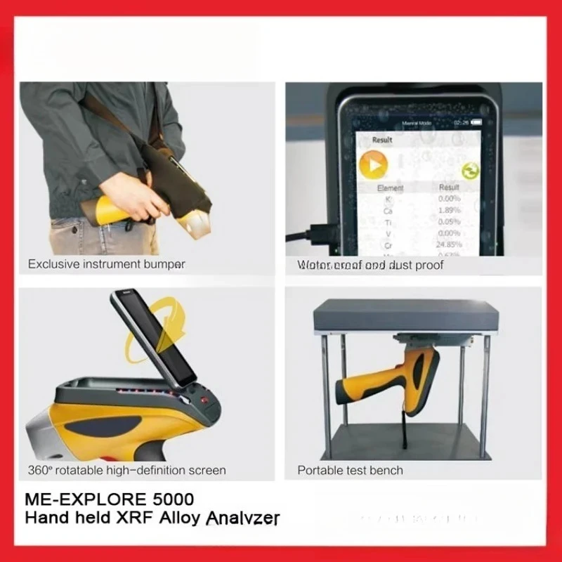 Analyser Competitive Price 1 Year The Amount Is a Deposit Scrap Aluminium Stainless Steel Alloy Detection Handheld X