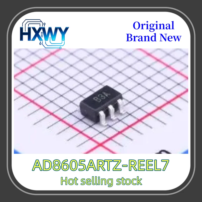 (2/20 pieces) AD8605ARTZ-REEL7 Operational Amplifier Silkscreen B3A, SOT-23-5 New Electronic Parts Fast Delivery High Quality