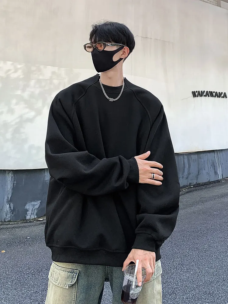 

Japanese Sle Long Sve Hoodie Men Spring High-End Retro Trendy American High Street Oversize Couple Tops Youth Casual Loo...