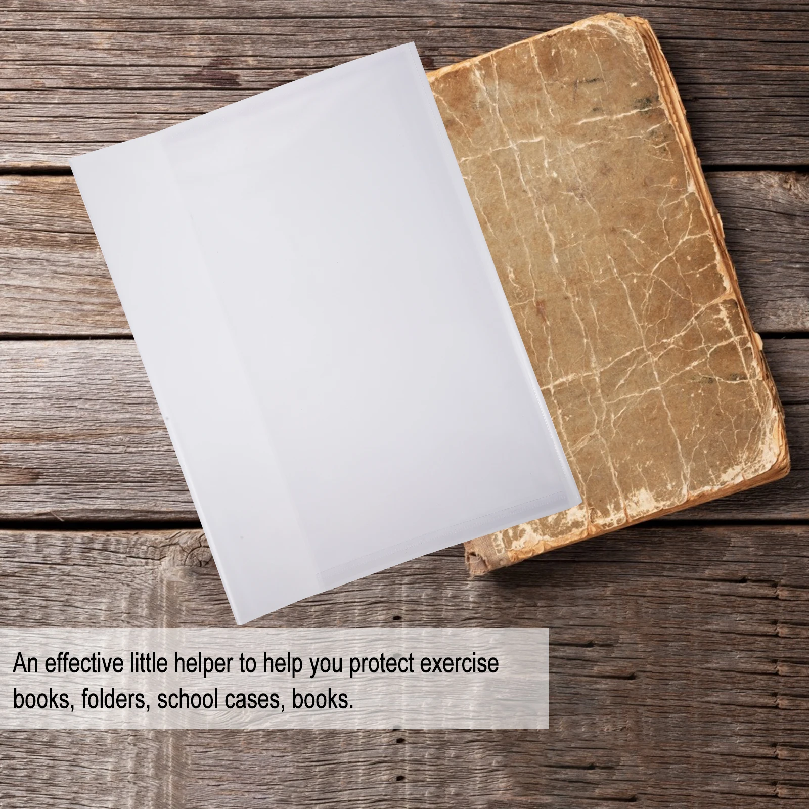 

20 Pcs Transparent Book Cover Protective Covers for Books Textbook Protector Protection Clear