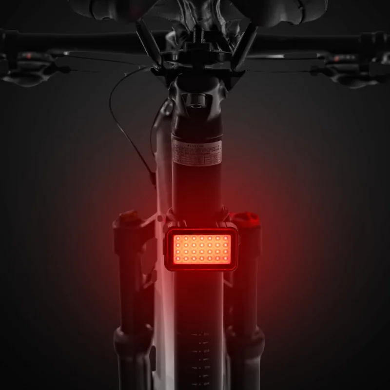 Usb Rechargeable Bicycle Rear Light IPX6 Waterproof Smart Brake Sensing Bike Taillight Night Cycling Accessories