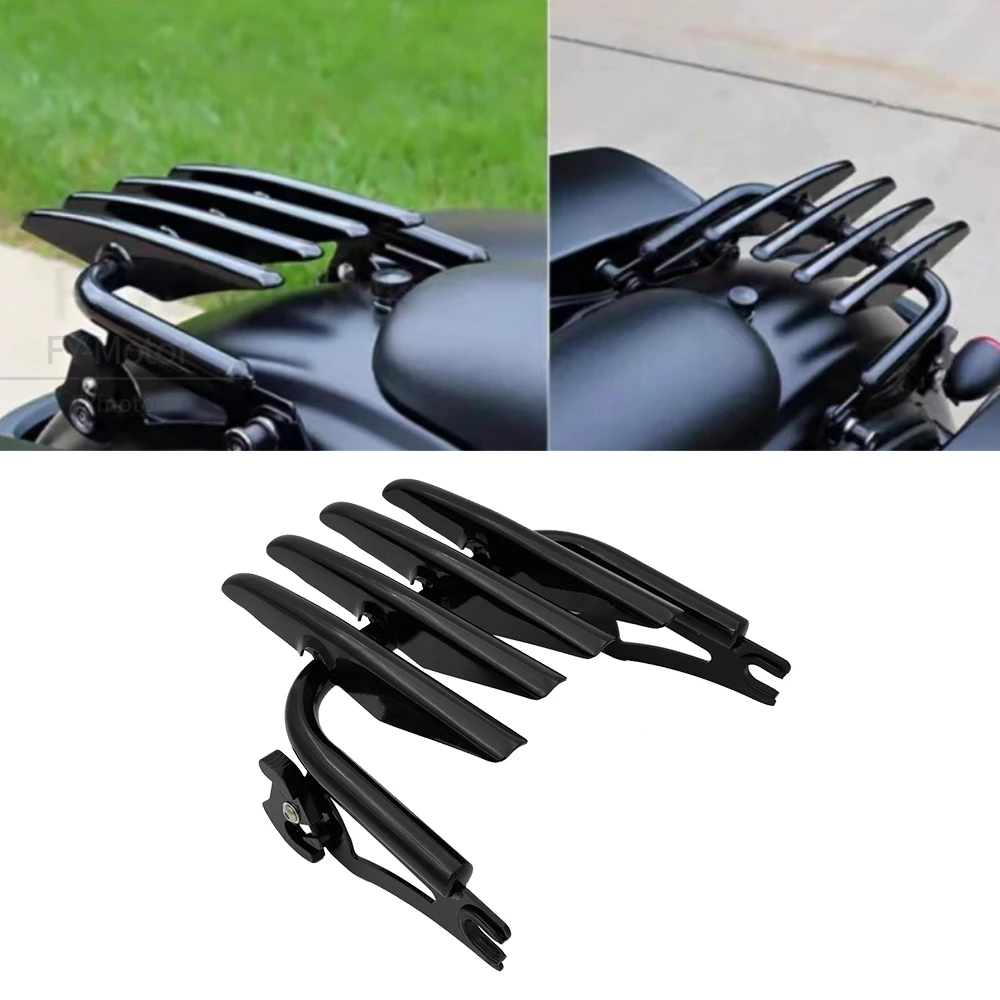 Detachable Two Up Stealth Luggage Rack Mounting Fit For Harley Touring Electra Glide Road King Street Glide Road Glide 2009+