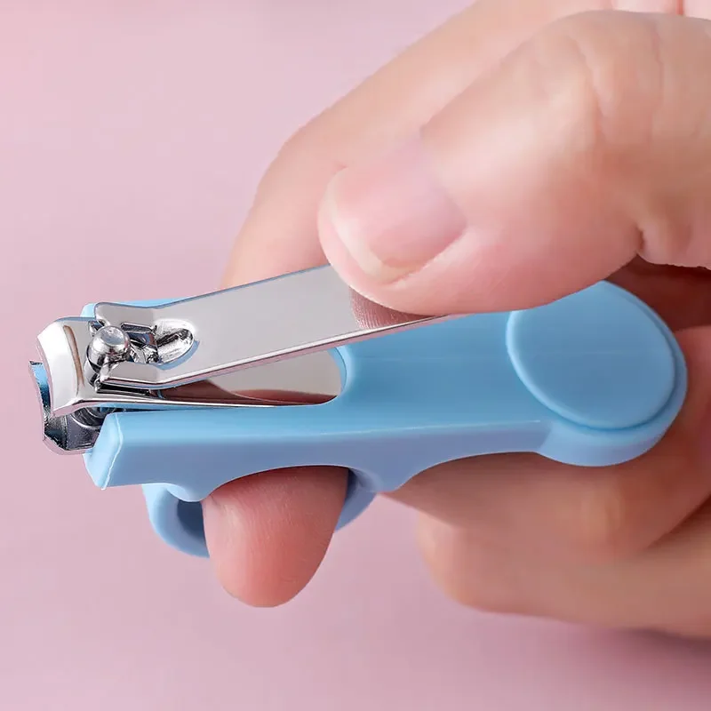 

Baby Nail Clippers Carbon Steel Anti Pinch Safety Guard Infant Nail Care Set Thumb Cover Professional Trimmer for Newborns