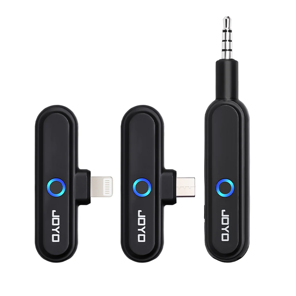 

JOYO JW-05R 2.4G Wireless Audio System Wireless Microphone Receiver Transmitter OTG Audio Interface Rechargeable Storage Case