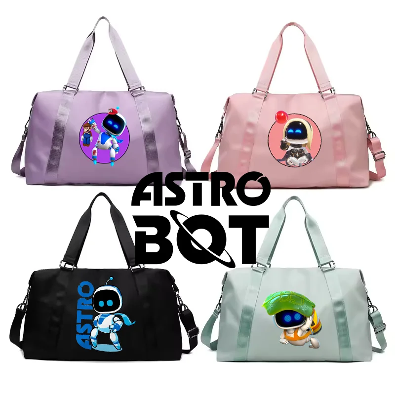 Astro Bot, bolso de diseñador para adultos, bolsas de viaje, deporte, gimnasio, almacenamiento de baile, equipaje de entrenamiento, bolsa de viaje impermeable, regalo de cumpleaños