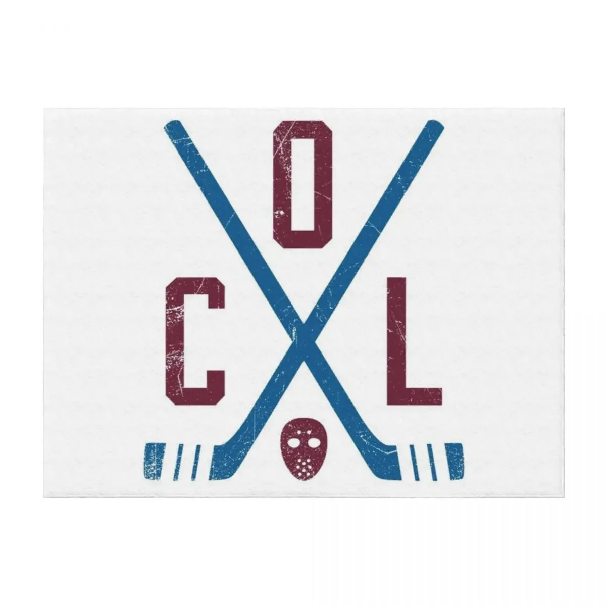 

COL Retro Sticks - White Throw Blanket Soft Plaid Furrys Shaggy Hairys Blankets