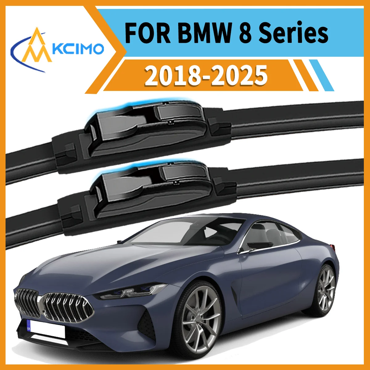 

Smooth & Silent Wiping 2PCS Wiper Blades for BMW 8 Series G14 G15 G16 2018-2025 All-Weather Performance Clear View Safe Driving