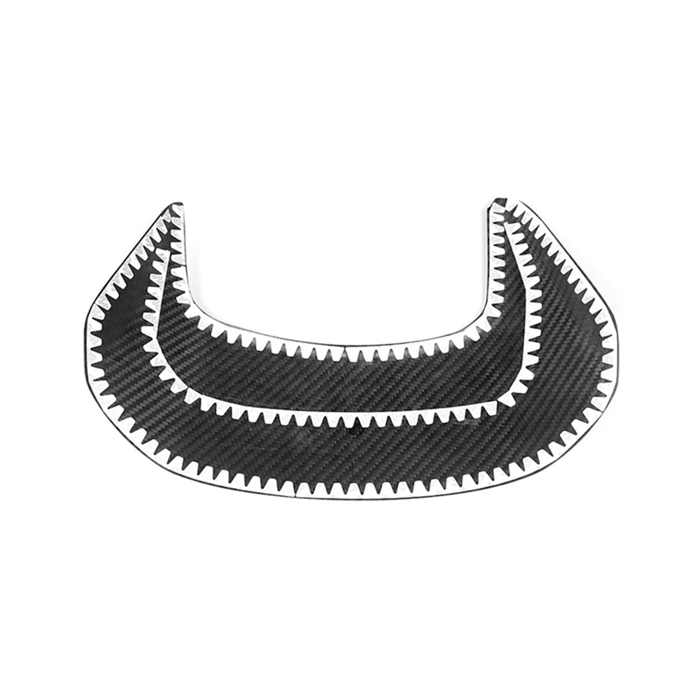 Real Dry Carbon Fiber Interior Center Console Armrest Box Rear Part Cover Frame Trim Decoation For Chevrolet Corvette C7 2014-19