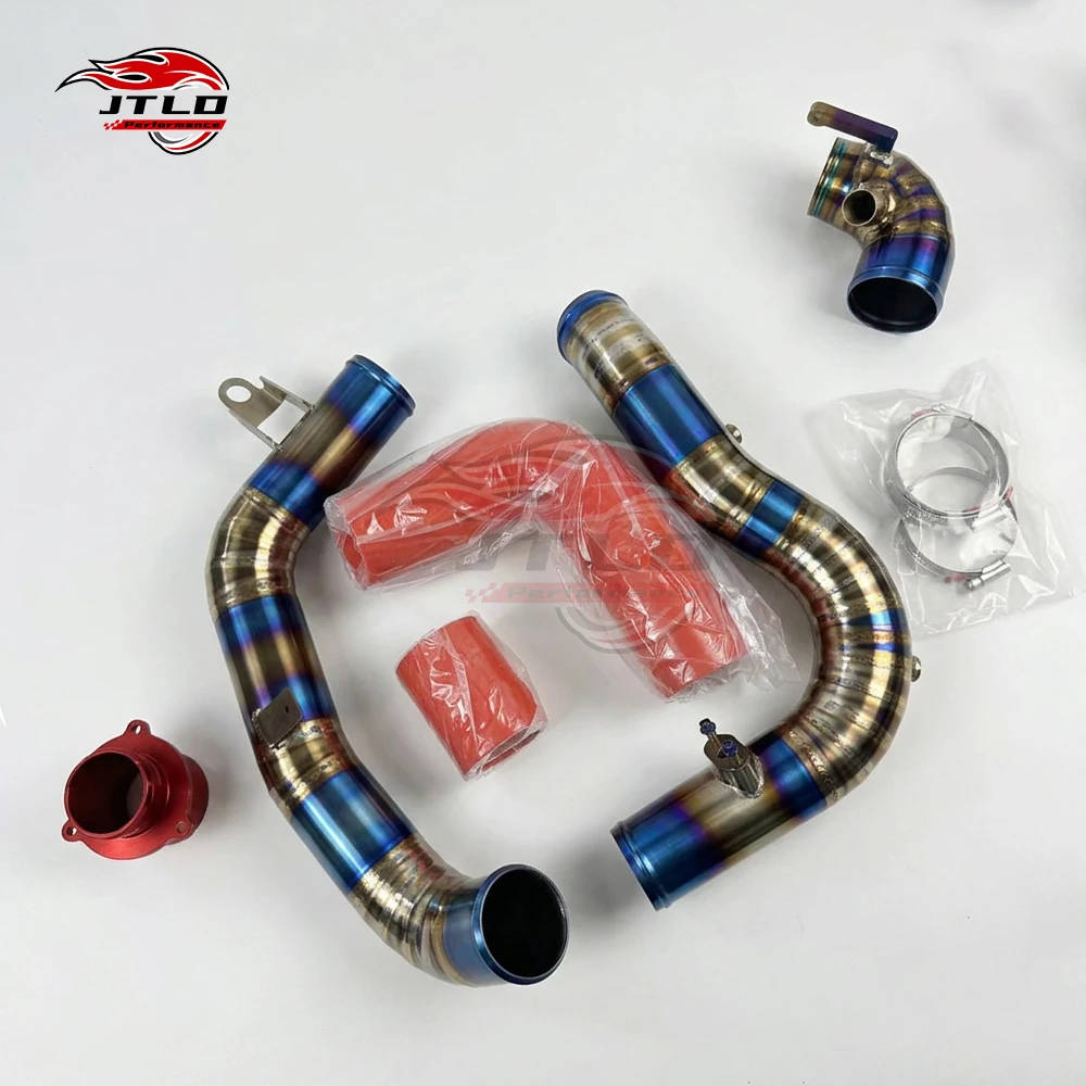 Performance Burnt Blue Titanium Turbo Discharge Pipe Intercooler Piping Kit For Volkswagen Audi EA888 MQB EVO4 Engine Upgrade