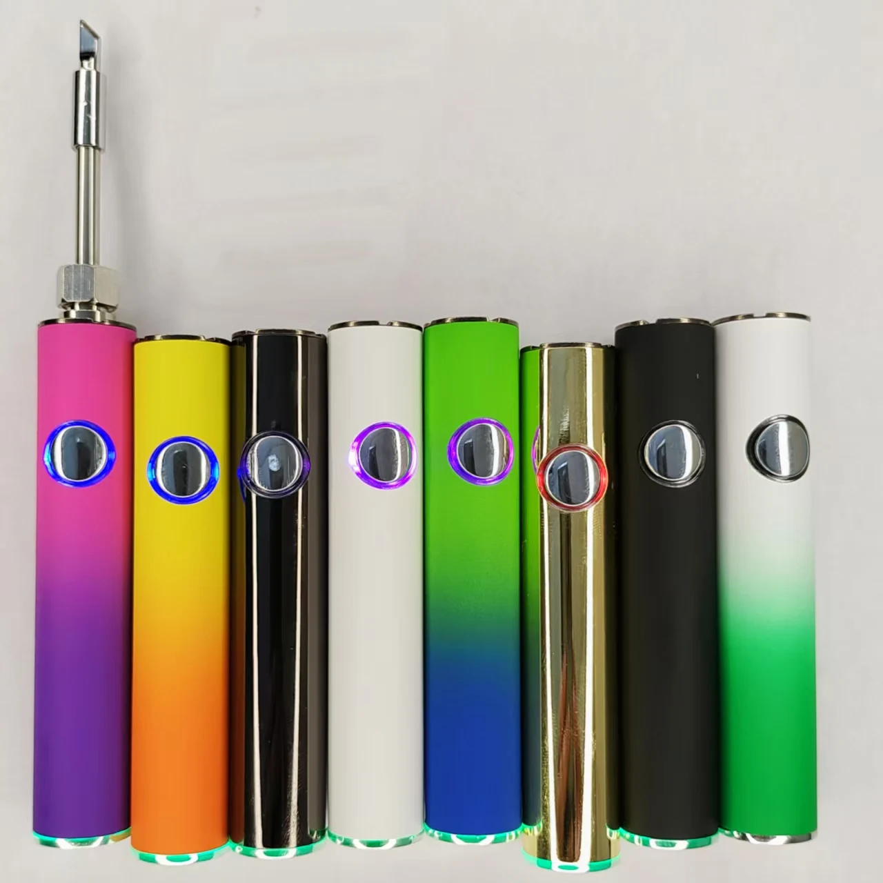 

5pcs 510 thread taillight Battery 650mAh, Rechargeable And Temperature Adjustment Welding Repair Tool Cordless Soldering Iron