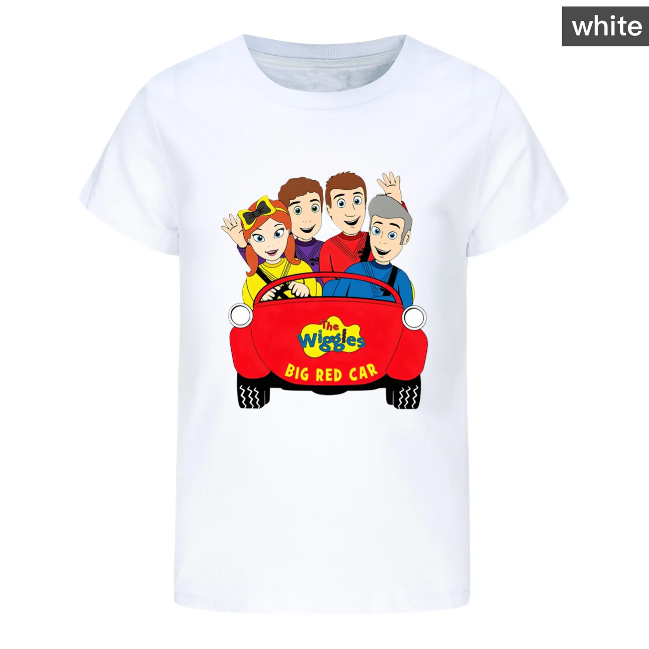 New Australian The Wiggles Character Tshirt Kids Summer O-Neck T-Shirt Junior Boys Casual Short Sleeve Tops Girls Cotton Clothes