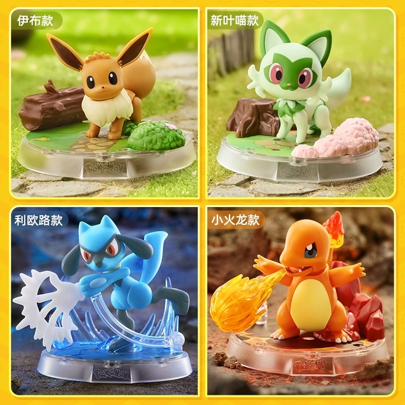 

PokéMon Anime Figures Pikachu Keda Duck Spray Fire Dragon Toy Model Handmade Action Figure Ornament Collection Birthday Gifts