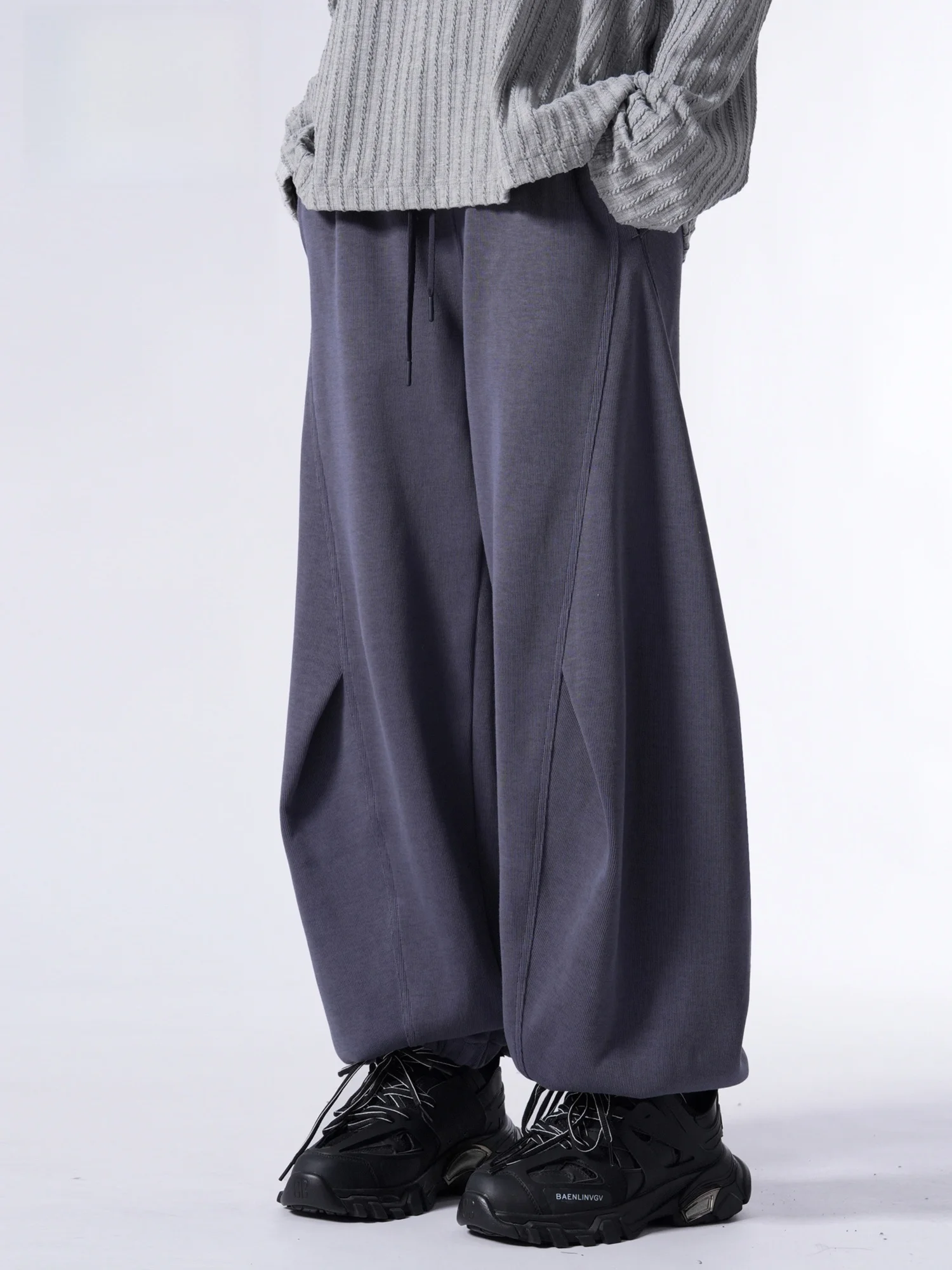 

American Style Casual Loose Knife Pants Men Women Heavyweight Spring Summer Cuffed Sports Sweatpants Spirit