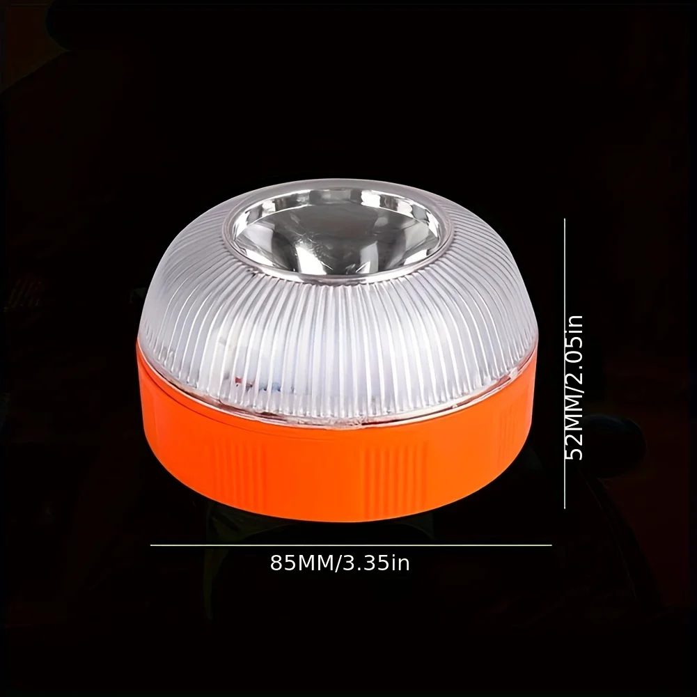 Car Emergency LED Flashlight, Magnetic Induction White/Yellow Safety Light,High-Brightness Auto Traffic Warning Lamp Accessory