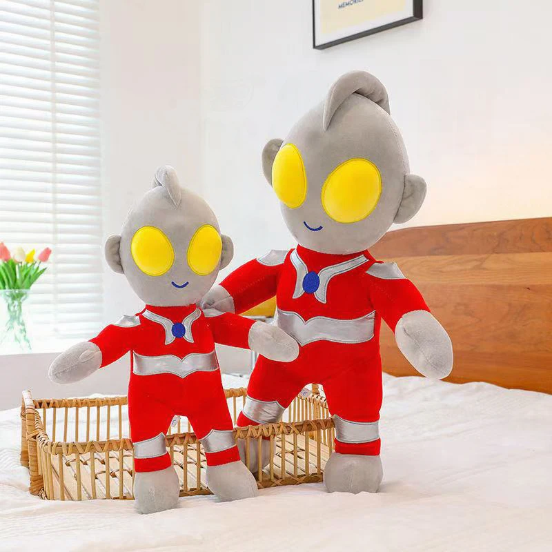 

Kawaii Plush Toy Stuffed Doll Ultraman Large Size Sleeping Baby Boy Soft Superman Plushie Kids Birthday Gift for Children