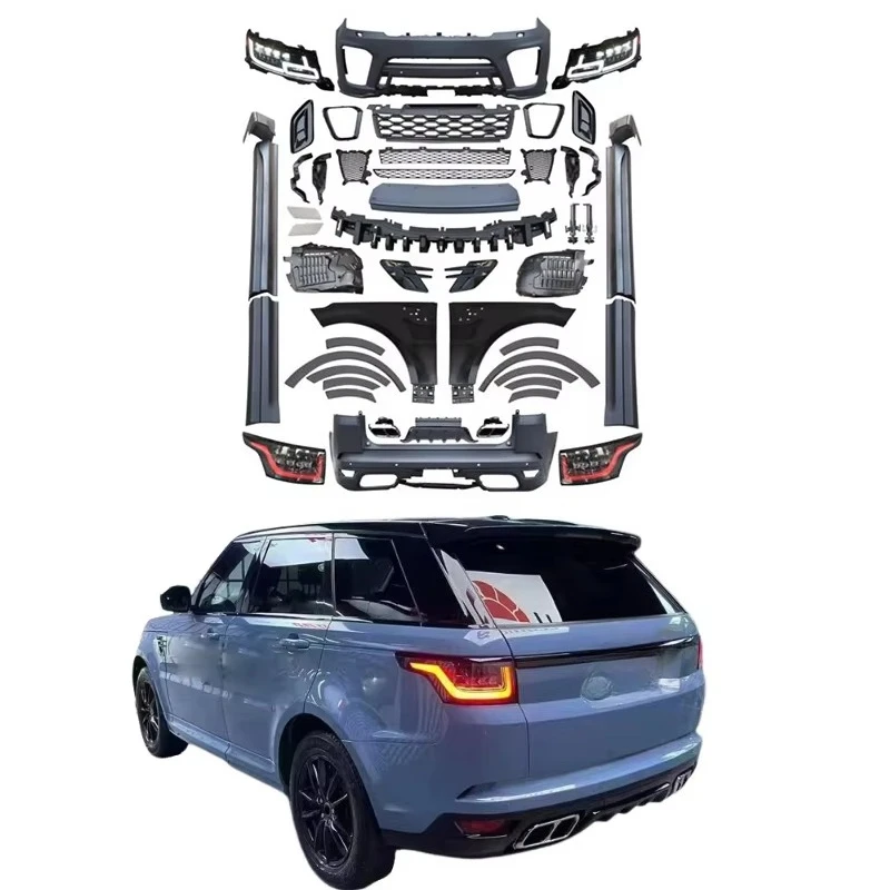 

Auto Parts for Range Rover 2014 to 2018 RRover Sport Body Kit Front and Rear Headlights Side Skirt Grille