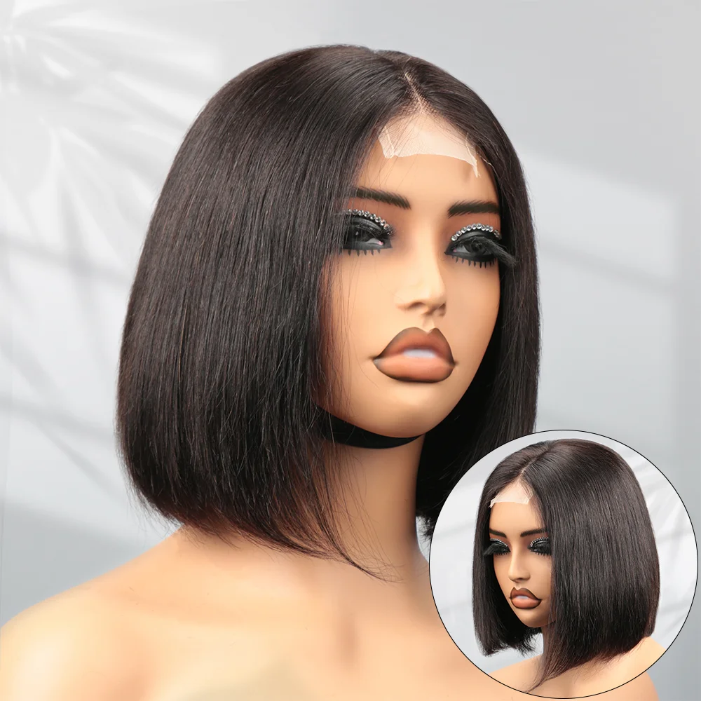 Glueless Wigs Human Hair Straight 13X4 Lace Front Human Hair Wig Natural Color BOB Wig Human Hair 4X6 2X6 4X4 Closure BOB Wigs