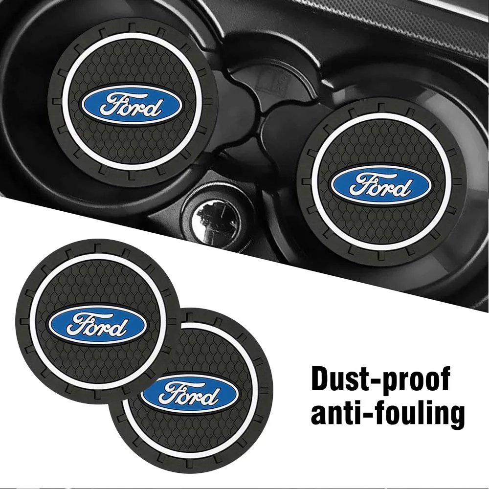 Car Water Cup Bottle Holder Anti-slip Pad Mat Silica Gel For Focus 3 MK2 Fiesta MK7 Mondeo Mk4 Fusion Kuga Transit Edge F150