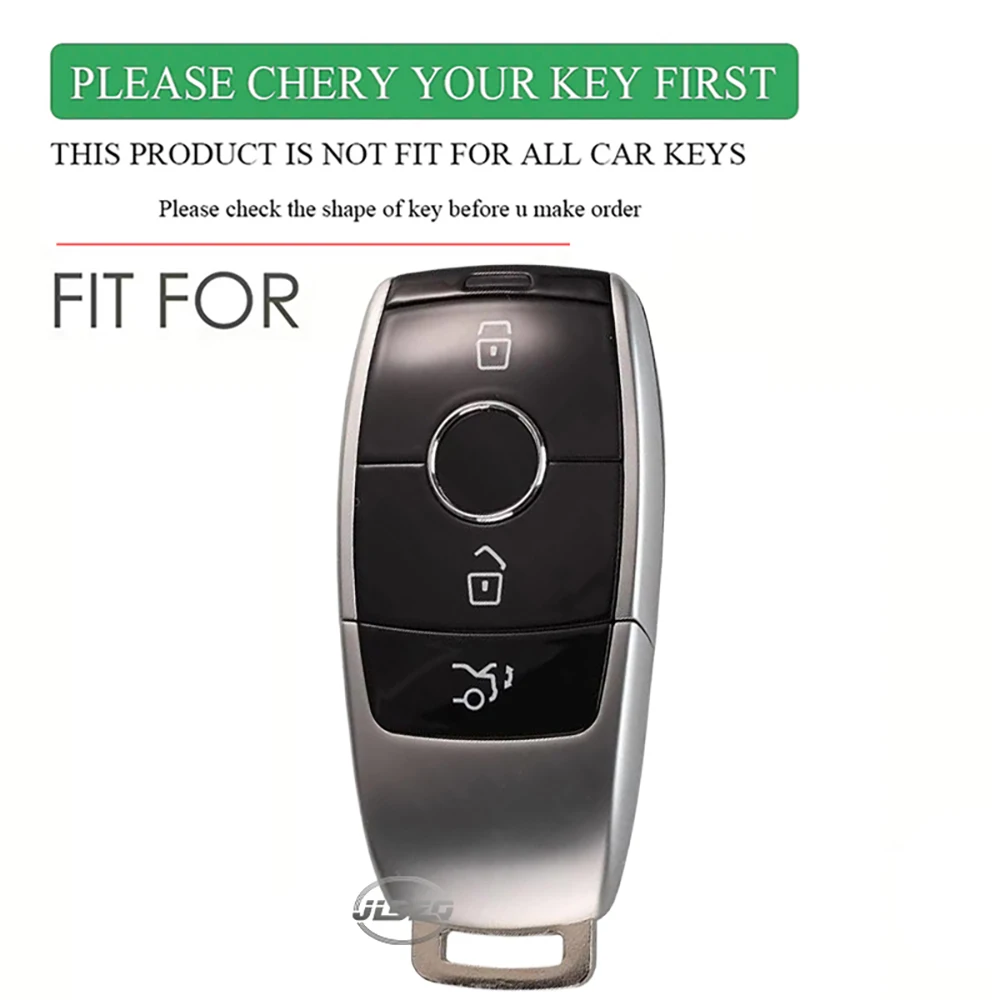 3 Buttons Soft Key Case Fob For Mercedes Benz A C E S G Class GLC CLE CLA W177 W205 W213 W222 X167 AMG Car Remote Key Cover