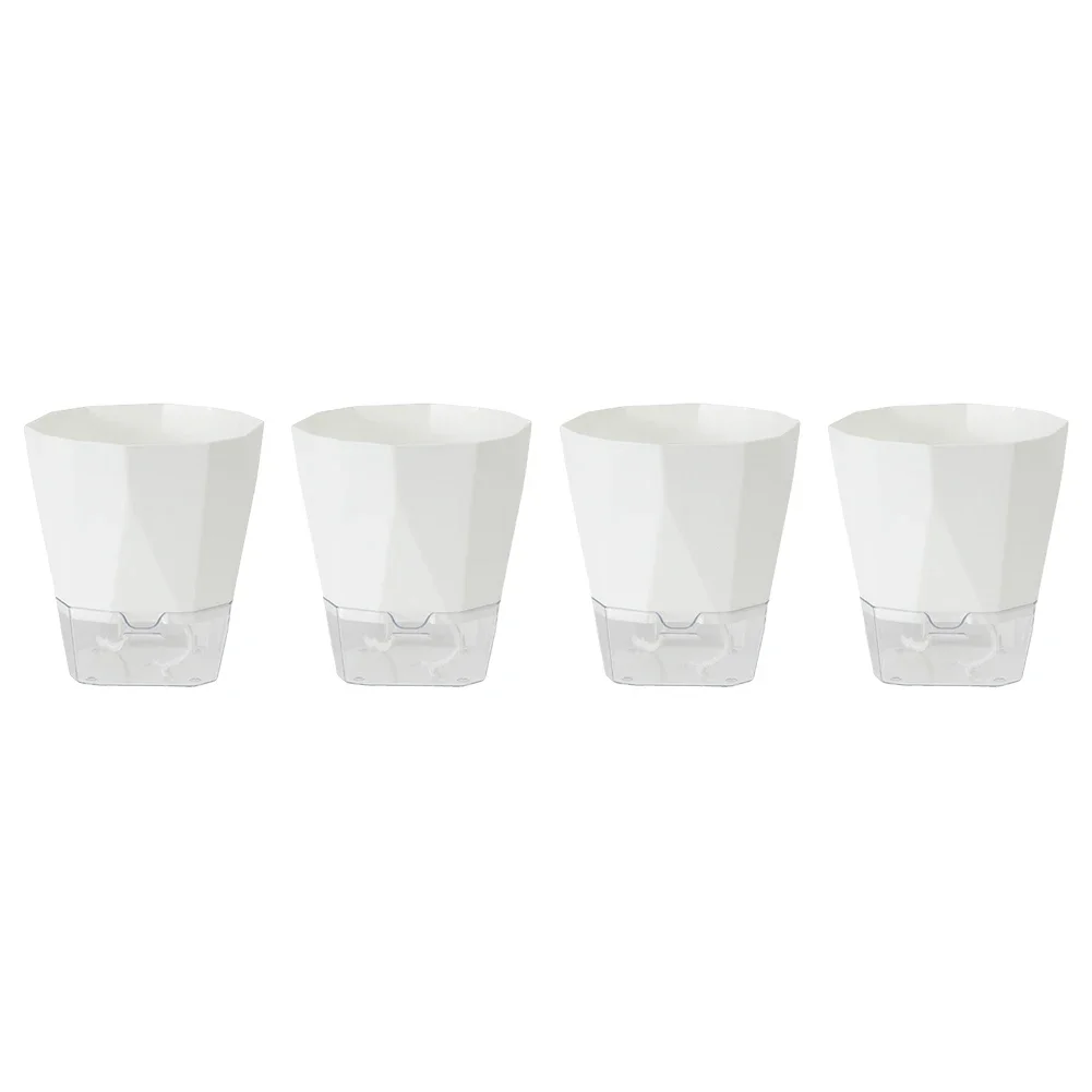 

Transparent Pot Automatic Watering Pot Home Decor Indoor Gardening Compact Flower Pot Design Easy To Clean And Maintain