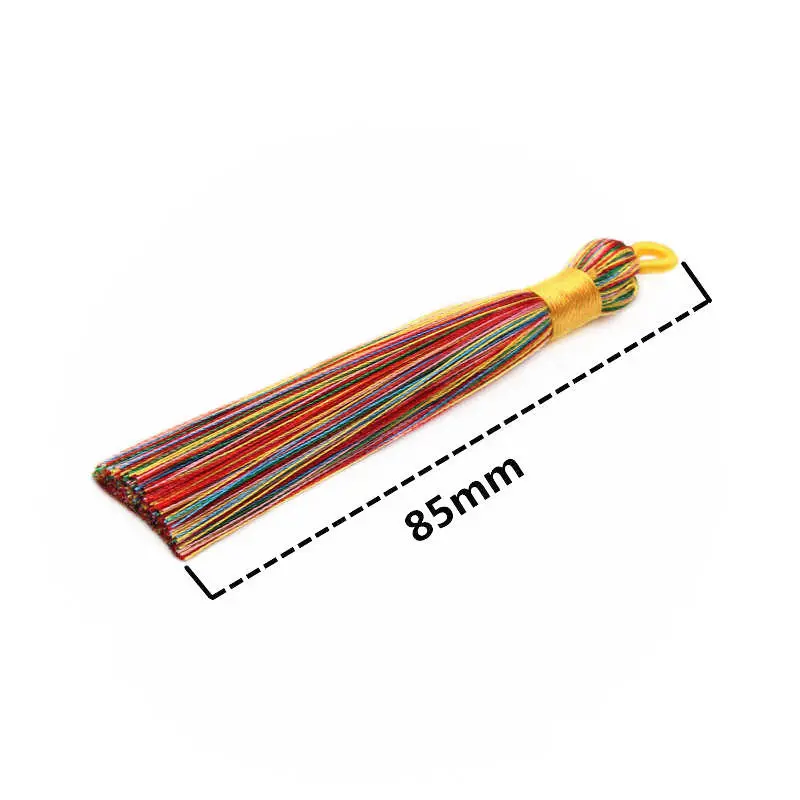 5-15Pcs85mm Silk Tassel Pendant For Wedding Party Home Curtain Decoration Craft DIY Earrings Jewelry Bookmark Making Material