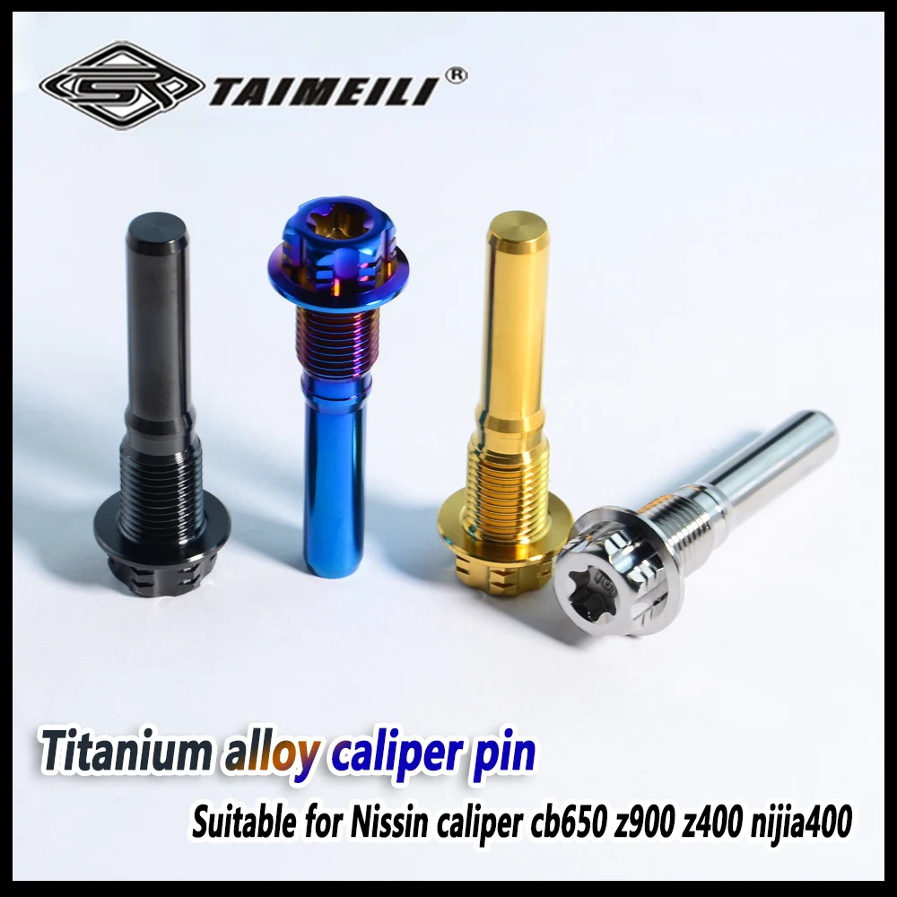 TAIMEILI Titanium alloy caliper screw pins are suitable for Nissin calipers cb650 z900z400 nijia400