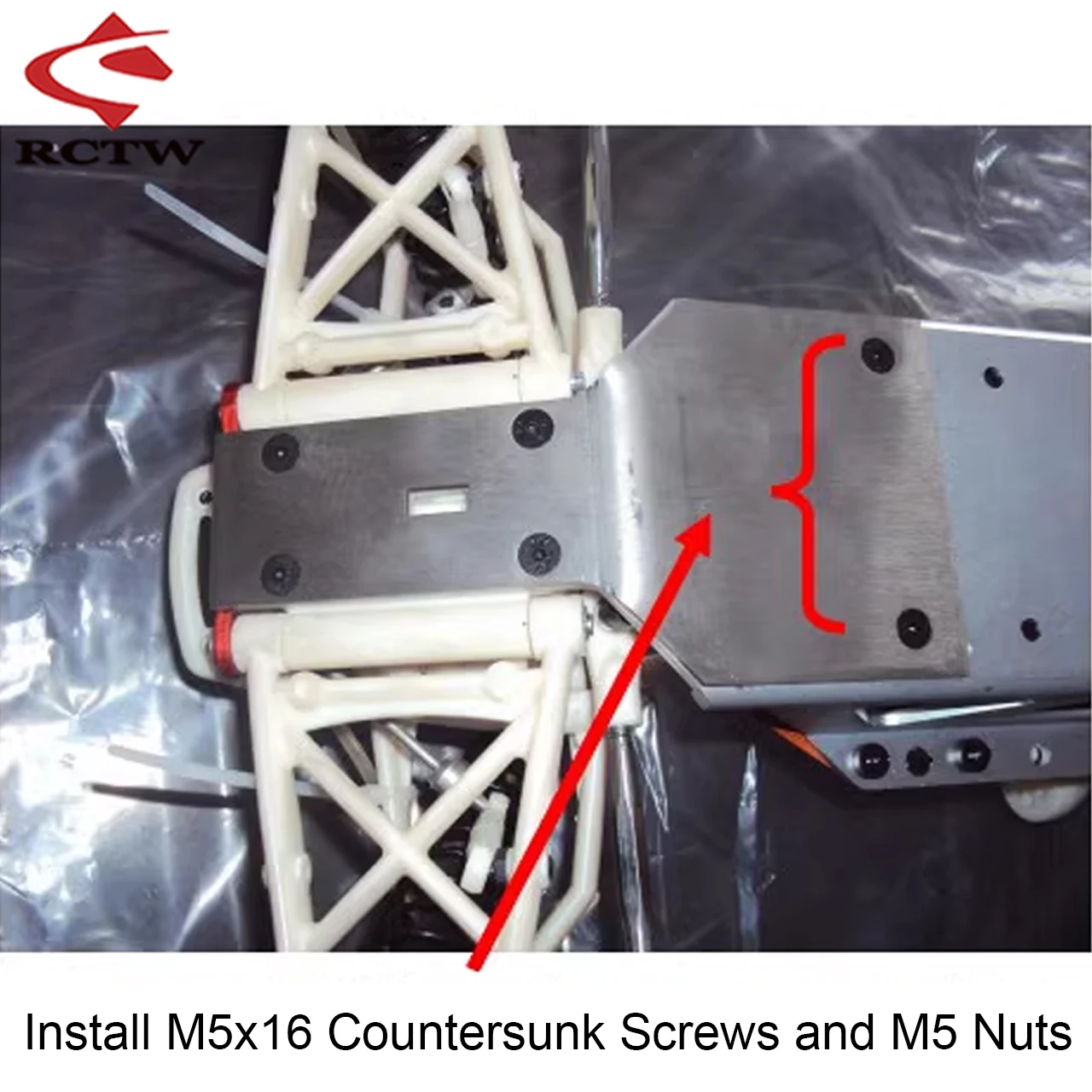 Suporte de estrutura frontal de metal em aço inoxidável HD para carro 1/5 Rc HPI ROFUN BAHA ROVAN KM BAJA 5T 5B 5SC peças sobressalentes de atualização de caminhão