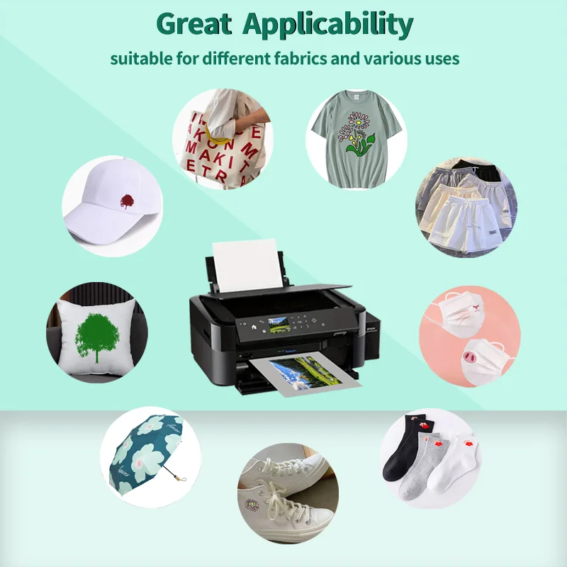 30 ورقة من ورق فيلم نقل Dtf A4 ورق فيلم الحيوانات الأليفة على الوجهين تقشير بارد/ساخن وطباعة Dtf لطباعة نقل ذاتية الصنع على أقمشة تي شيرت