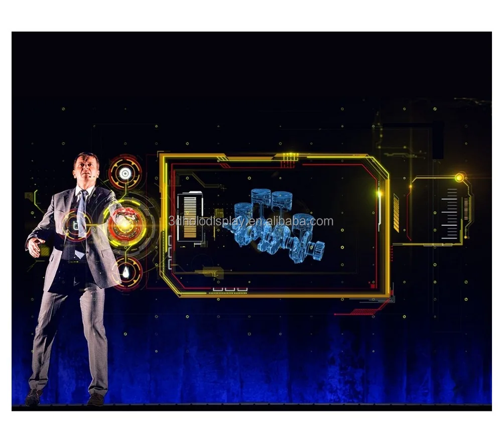 Pepper's Ghost 3D Holographic Projection Screen System PET Live Show Interactive Hologram Projector for Pets