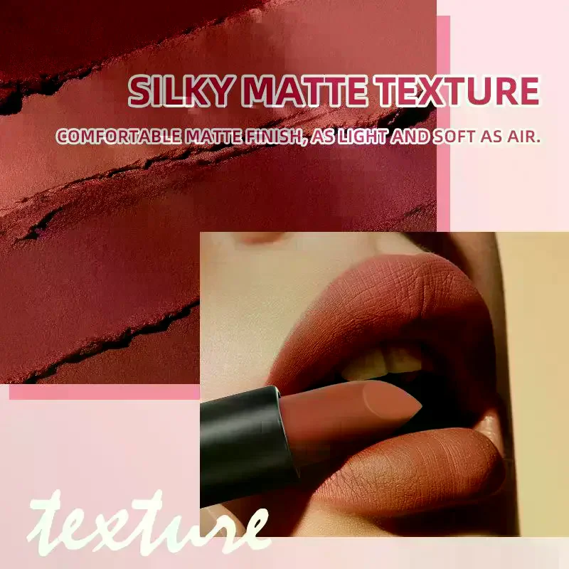 BSIMONE 3.5g Multi-Color Moisturizing Niche Non-Stick Cup Not Easy To Fade Long-Lasting Color Lipstick Matte Lip Gloss