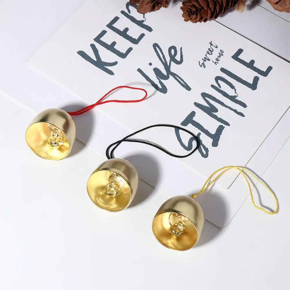 Bell Crafts Metal Brass Bells Clear Sound Thickened Christmas Door Bell Anti Lost Loud Wind Chime Home