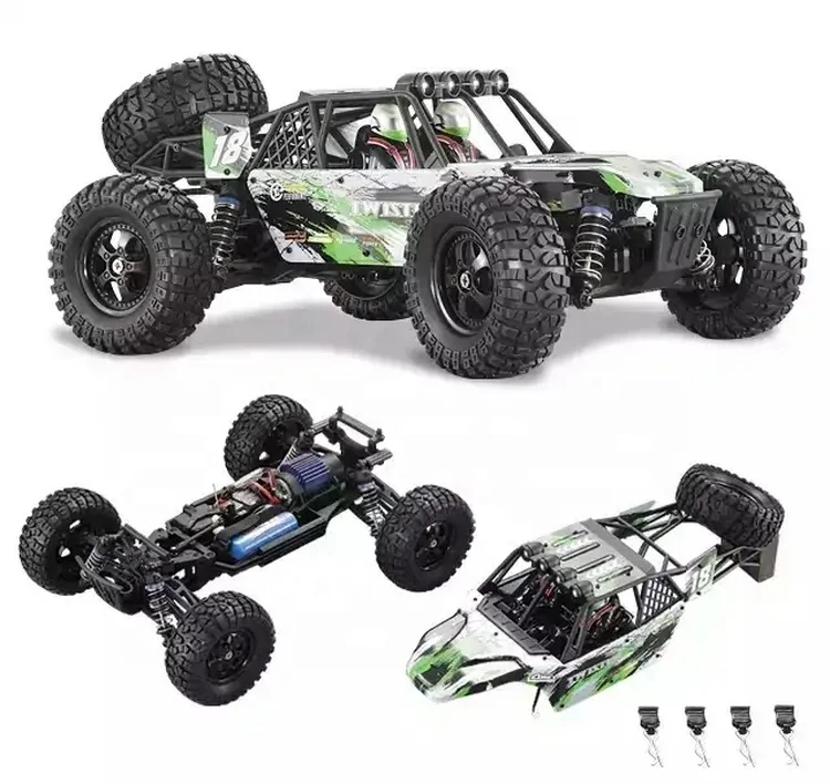 Desain baru HBX 905A 1/12 4WD kendaraan Off-Road Remote Control tanpa sikat gurun Model 2.4GHz 2CH 45km/jam truk pendaki kecepatan tinggi