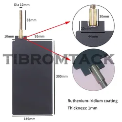 Titanium Anode, Ti Electrode Plate with Ruthenium-Iridium Coating