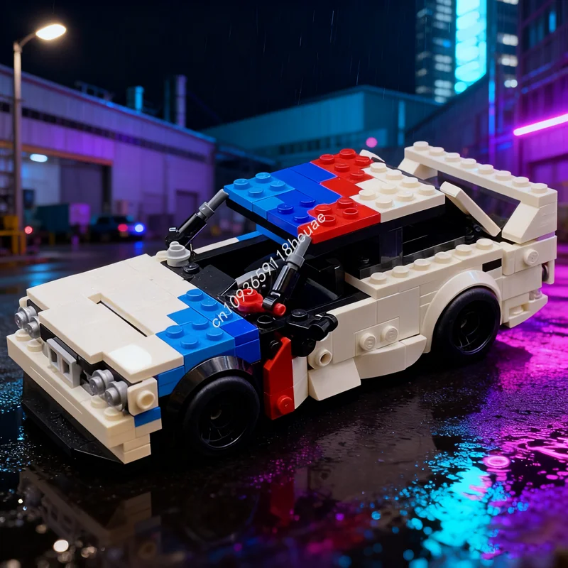 

372 шт. MOC BMWedd DTM City Champions Модель суперкара Строительные блоки Сборка DIY Рождественский подарок Креативные игрушки Образование Дети