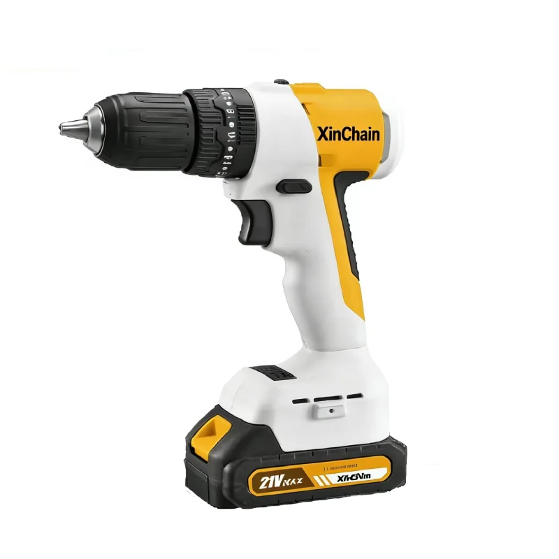 

Cordless Lithium Electric Impact Drill Variable Speed Industrial Grade Brushless Motor 30 Nm Max Torque for DIY Household Use