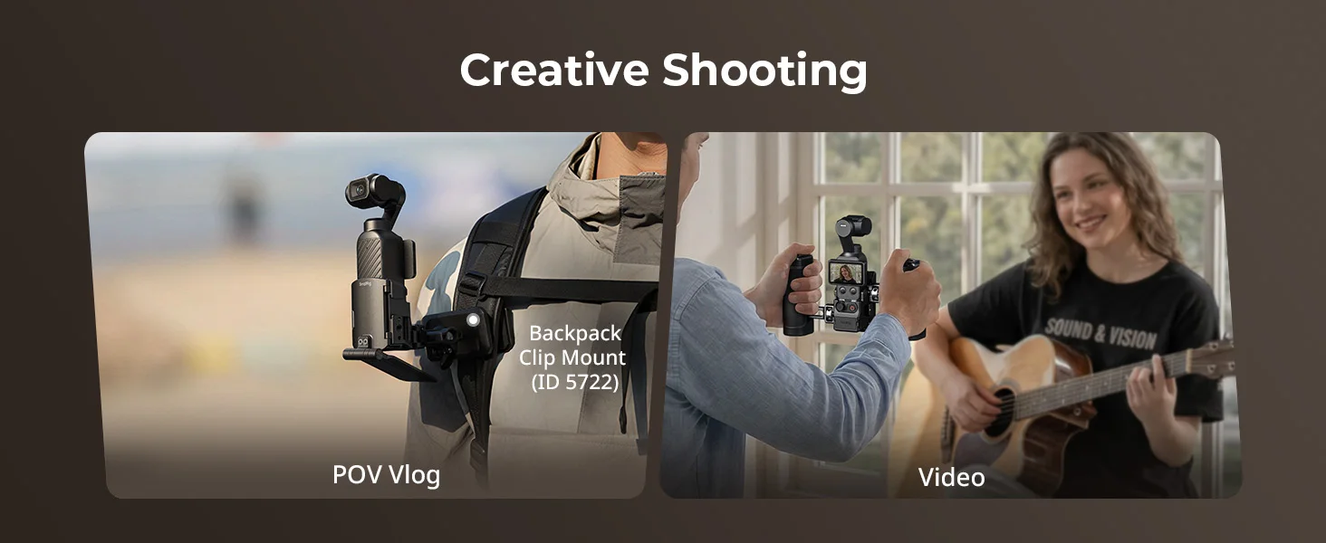 SmallRig Magnetischer Halterungsständer für DJI Osmo Pocket 4, 270 ° Verstellbarer Magnet-Erweiterungsadapter für Arca-Swiss Desktop-Halterung 6003 – Detail 6